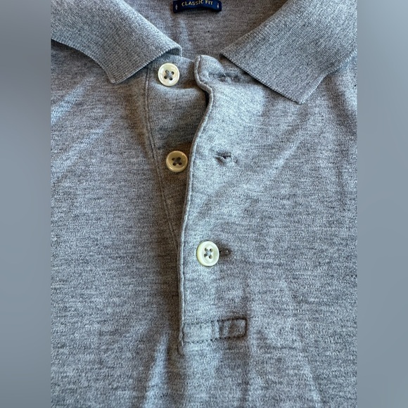 Polo by Ralph Lauren Gray Men's Classic Fit Shirt Size XL - Picture 7 of 8